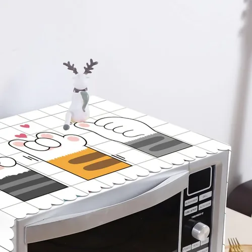 Miniatura 3 de HERCHR Cubierta de microondas, Cubierta de polvo de microondas Cubierta de horno de microondas Accesorios de microondas Cubierta protectora