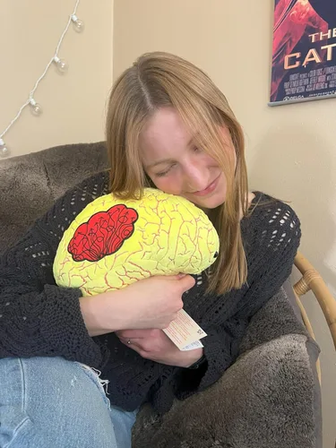 Miniatura 3 de GIANTmicrobes Peluche de lujo para la ansiedad de 10 pulgadas, peluche de apoyo emocional, regalo de terapeuta de salud mental y regalos