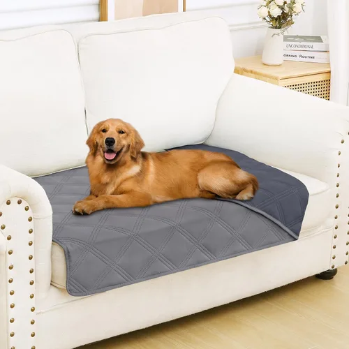 Miniatura 71 de Smiry Funda Impermeable para Cama de Perro, Manta Suave Reversible para Mascotas, Lavable a Prueba de Fugas para Gatos y Perros, Funda para Sofá