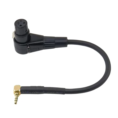 WJSTN 3-pin Right Angle XLR to 3.5mm Male Adjustable Angle Balanced Stereo Audio Adapter Cable 1 Feet