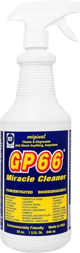 GP66 Limpiador Green Miracle de gran tamaño (32 onzas). Potente limpiador multiusos fabricado en Estados Unidos que limpia más de 1,000 tipos de