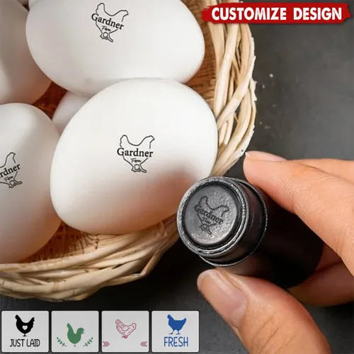 Miniatura 3 de Sellos de huevos para huevos frescos, sello personalizado de huevo de pollo con diseños únicos, marcado de huevos personalizados para regalos