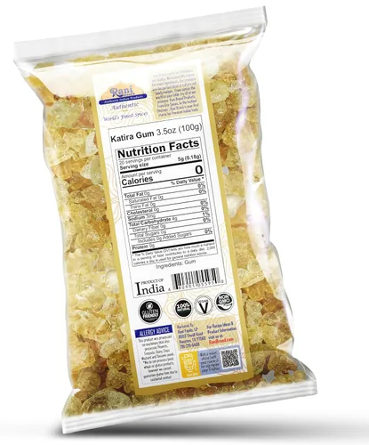 Miniatura 3 de Rani - Goma de mascar comestible entera (goma Goonder Tragacanth), 3.5 onzas (3.53 oz) ~ Todo natural, sin sal Vegano Sin colores Apto