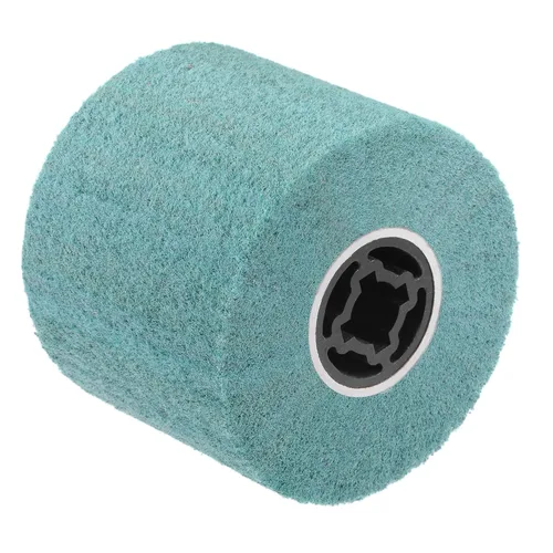 uxcell Rueda de pulido no tejida de 4.724 inx3.937 in Rueda de pulido de nylon de dibujo de alambre de nylon Rueda de aleta abrasiva Grano 320 para