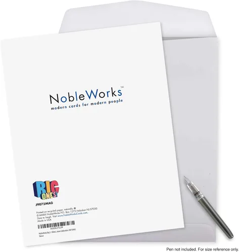 Miniatura 7 de NobleWorks - Tarjeta de felicitación de aniversario de 5ª boda grande de 8.5 x 11 pulgadas - Matrimonio de 5 años con sobre para hombres, mujeres