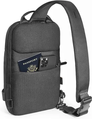 Miniatura 3 de A54 Sling Bag, Negro, 11-inch