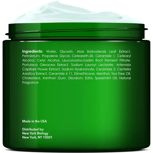 Miniatura 2 de New York Biology - Crema para Pies con Aceite de Árbol de Té para Pies Secos y Agrietados, Pie de Atleta, Hongos en las Uñas, Tiña Inguinal, Tiña