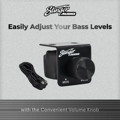Miniatura 6 de STINGER Audio MT-700.1V2 Monoblock de 700 Watts RMS Amplificador de Subwoofer Compacto para Audio de Coche con Control Remoto, Botón de Graves