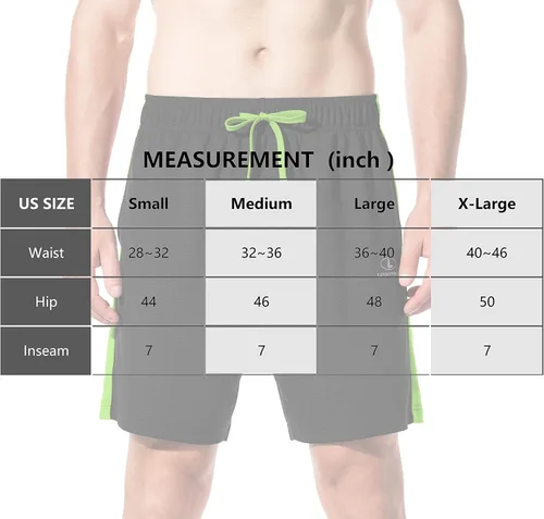 Miniatura 6 de LINSONMAN Mens Athletic Shorts for Running Training and Gym Workouts - Quick-Drying and Lightweight Sports Shorts