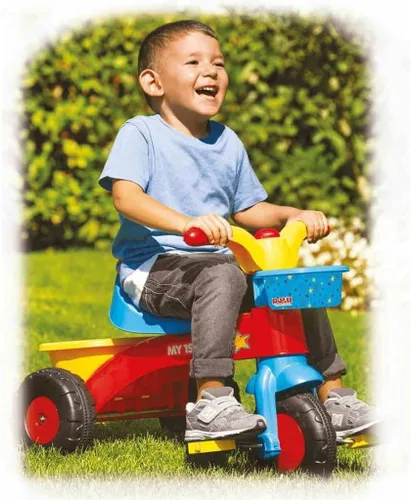 Miniatura 3 de DOLU : My First Trike Bike - Bicicleta colorida para niños con mango de control parental, duradera y segura, capacidad de 55 libras, niños y niños