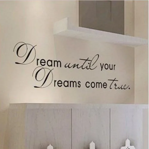 Miniatura 5 de Texto Dream until your dreams come true Negro brillante
