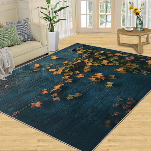 Miniatura 31 de Autumn Forest Rugs for Bedroom, Lake Forest Area Rug, Landscape Photo Rugs for Living Room, Indoor Non-Slip Rug, Machine Washable Carpet for Front