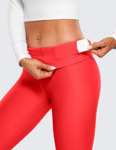 Miniatura 3 de CRZ YOGA Leggings térmicos con forro polar para mujer de 28 pulgadas, pantalones de senderismo cálidos para invierno, pantalones de yoga de cintura