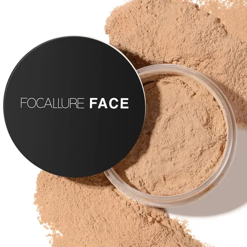 Miniatura 20 de FOCALLURE Polvo Facial Suelto de Control de Grasa, Polvo Fijador Suelto Translúcido, Polvo de Acabado Mate Sin Brillo, Fija el Maquillaje de Base