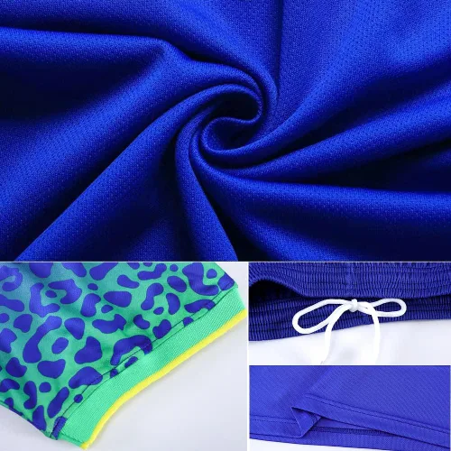 Miniatura 4 de Casmyd Ney'MARR #10 - Camiseta de fútbol de Brasil y pantalones cortos para niños, camiseta de fútbol americano para niños y niñas