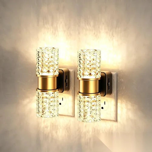 Miniatura 7 de JandCase Luz de Noche LED, Luces Nocturnas Regulables Enchufables en la Pared, Luz Nocturna Moderna con Sensor de Luz Automático de Encender/Apagar