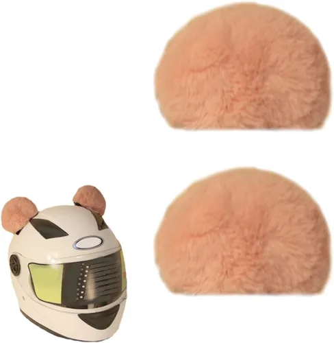 Miniatura 7 de 1 par de orejas de oso de felpa para casco, orejas de oso redondo, decoración de casco de accesorios para casco