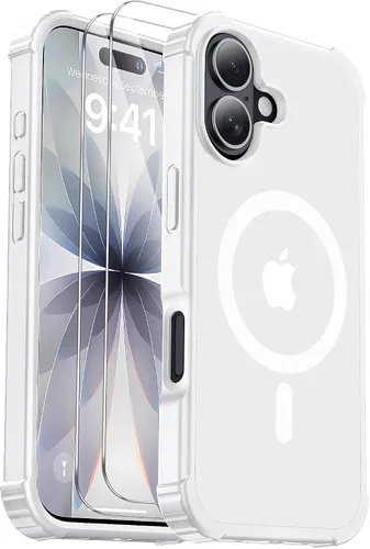 Miniatura 8 de Funda para iPhone Air [compatible con MagSafe] [2 protectores de pantalla] [prueba de caídas de grado militar] Funda magnética resistente