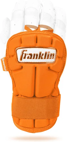 Miniatura 15 de Franklin Sports Guantes Protectores de Mano y Muñeca para Béisbol - Serie PRT LG, Protector para Adultos para Batear - Escudo Protector para Real