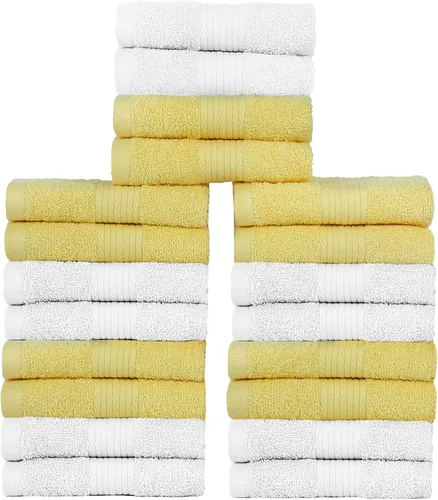 Miniatura 56 de Ample Decor Juego de 12 toallas de baño de 600 GSM, 100% algodón, 4 toallas de baño, 4 toallas de mano, 4 paños de lavado, absorbentes y suaves