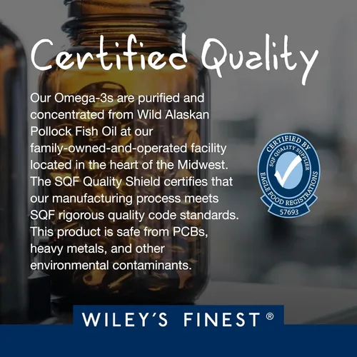 Miniatura 6 de Wiley's Finest Suplemento líquido Wild Alaskan Fish Oil Peak Omega-3 – 2300 mg EPA y DHA Omega-3 – Sabor a limón – 4.23 oz (25 porciones)