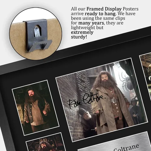 Miniatura 5 de HWC Trading Robbie Coltrane Harry Potter Rubeus Hagrid 16 x 12 pulgadas (A3) Impreso Regalos Firmados con Autógrafo para fanáticos de recuerdos