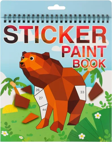 Manualidades de animales para niños de 4 a 8 años, libros de pintura con calcomanías, libro de calcomanías para niños de 4 a 8 años, niños y niñas,