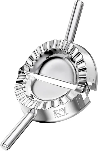 Best Utensils molde para ravioles de acero inoxidable, molde para empanadillas, cortador para pastelería, accesorios de cocina, M, Plateado