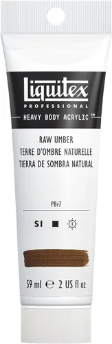 Liquitex Professional - Pintura acrílica con cuerpo espeso, tubo de 2.0 fl oz (59 ml), color umbra crudo Umber crudo