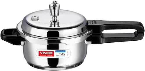 Vinod V-3L - Olla a presión con fondo sándwich de acero inoxidable, 3 litros