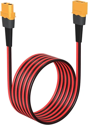 Miniatura 10 de ELFCULB 10AWG 2FT XT60 Cable de Extensión 2 6 10 20 35 50 75 100FT Conector XT60 Hembra a Macho para Batería RC Estación de Energía Portátil Panel