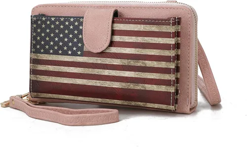 Miniatura 9 de MKF Collection Bolso cruzado para mujer, diseño de mensajero, cartera de mano