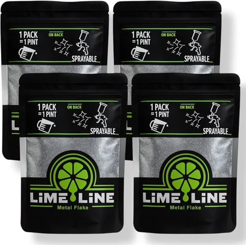 Miniatura 10 de LiME LiNE Escama de metal automotriz pulverizable para pintura personalizada Paquete de 1