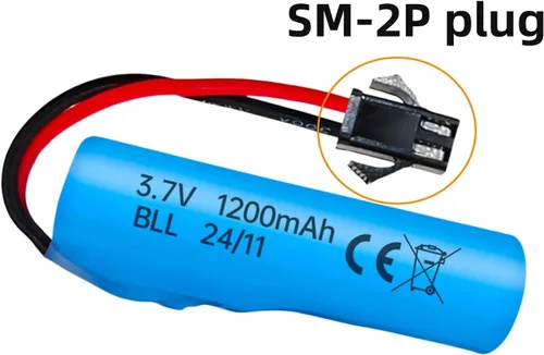 Miniatura 5 de Batería de litio de 3.7 V 1200 mAh para DE45 DE42 DE58 DE49 DE57 DE70 coche de control remoto 1:14 vehículo todoterreno tracción en las cuatro