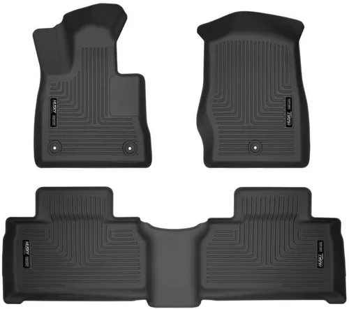 Husky Liners Weatherbeater Alfombrillas para el suelo | Compatible con Ford Explorer 2020-2026 | Delantero y 2da Fila, 4 piezas Negro - 99321