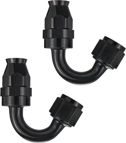 Miniatura 11 de EVIL ENERGY 6AN PTFE montaje extremo manguera montaje 180 grados negro para manguera de PTFE solamente 2PCS