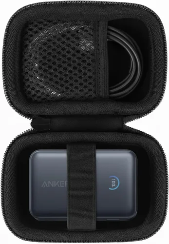 khanka Anker Nano Cargador portátil, 10,000mAh 45W Max Compact Power Bank Case, carcasa de viaje dura compatible con Anker Nano 45W 10000mAh Power
