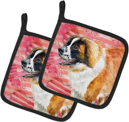 Miniatura 103 de Caroline's Treasures BB9655PTHD - Juego de soportes para ollas de cocina resistentes al calor, almohadillas calientes para horno, 7 1/2 x 7 1/2