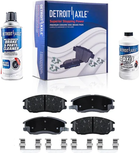 Miniatura 106 de Detroit Axle - Pastillas de freno de cerámica delanteras Reemplazo de pinza de freno derecha para Dodge Ram 1500 Dakota, Ram 1500 Classic - Juego