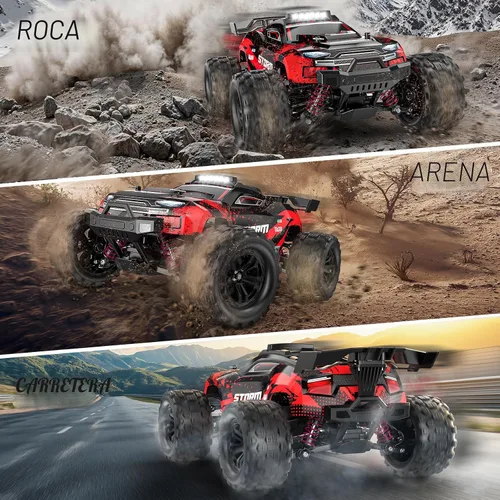 Miniatura 7 de 1:18 Coches RC, Automóvil de control remoto de 2.4GHz 4WD de alta velocidad 40 KM/H con rueda de derrape, camión monstruo todo terreno todo camino