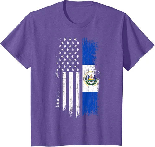 Miniatura 63 de Camiseta de la bandera de Estados Unidos salvadoreño - Camiseta de El Salvador USA