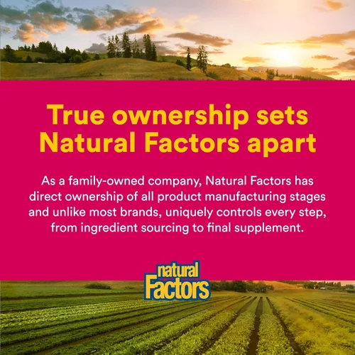 Miniatura 7 de Natural Factors, Sulfato de glucosamina, apoya la movilidad saludable de las articulaciones, el cartílago y el tejido conectivo, 180 cápsulas
