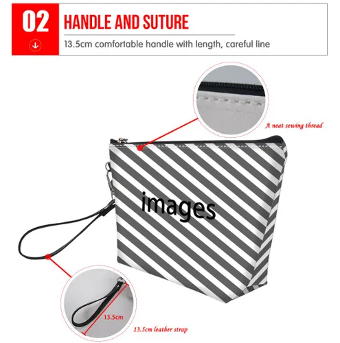 Miniatura 7 de GIFTPUZZ Bolsa de cosméticos para mujer, adorable y espaciosa, bolsa de almacenamiento portátil para artistas, artículos de tocador, joyería