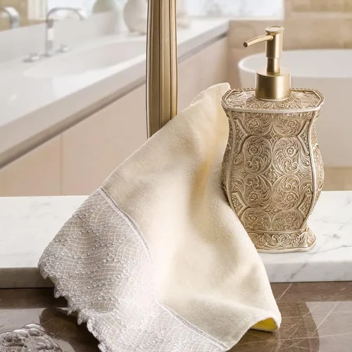 Miniatura 2 de Creative Scents Victoria Beige - Juego de accesorios de baño beige – Juego de accesorios decorativos de baño – Juego de baño de 4 piezas