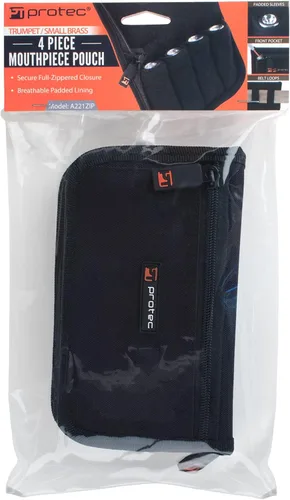 Miniatura 8 de Protec Trompeta/Pequeña Latón Múltiple (4 piezas) Boquilla de Nylon Bolsa con Cierre de Cremallera Modelo A221ZIP