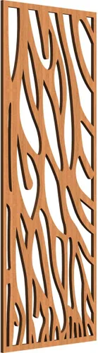 Miniatura 29 de 9 3/8"W x 24 3/8"H x 1/4"T Bristol Decorativos Paneles de Pared de Madera Calado, Cereza