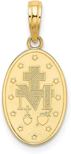 Miniatura 3 de Auriga Fine Jewelry Colgante de medalla milagrosa de oro de 10 quilates para mujer