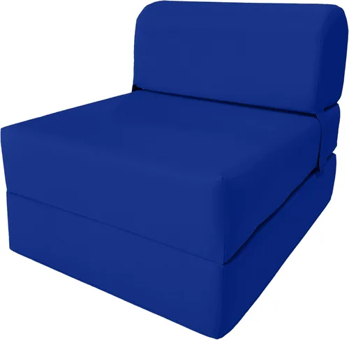 Miniatura 45 de D & D Futon Furniture Chair cama plegable de espuma, sofá de estudio, colchón de espuma doblado (6 x 36 x 70 pulgadas, azul real)