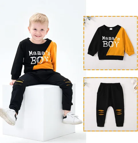 Miniatura 4 de KIMI BEAR Ropa para niño pequeño, traje de bebé, sudadera de algodón para niños, sudadera de algodón, ropa de otoño e invierno para niños