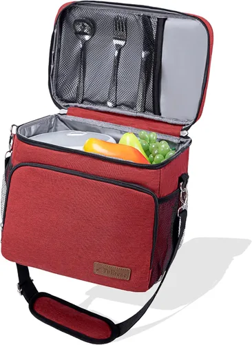 TuErcao Bolsa térmica aislada 6/24 latas plegable a prueba de fugas con lados blandos para el auto, hielera portátil plegable pequeña para playa,